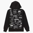 Supreme Stop Crying Hooded Sweatshirt Black