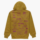 Supreme Stop Crying Hooded Sweatshirt Dark Mustard