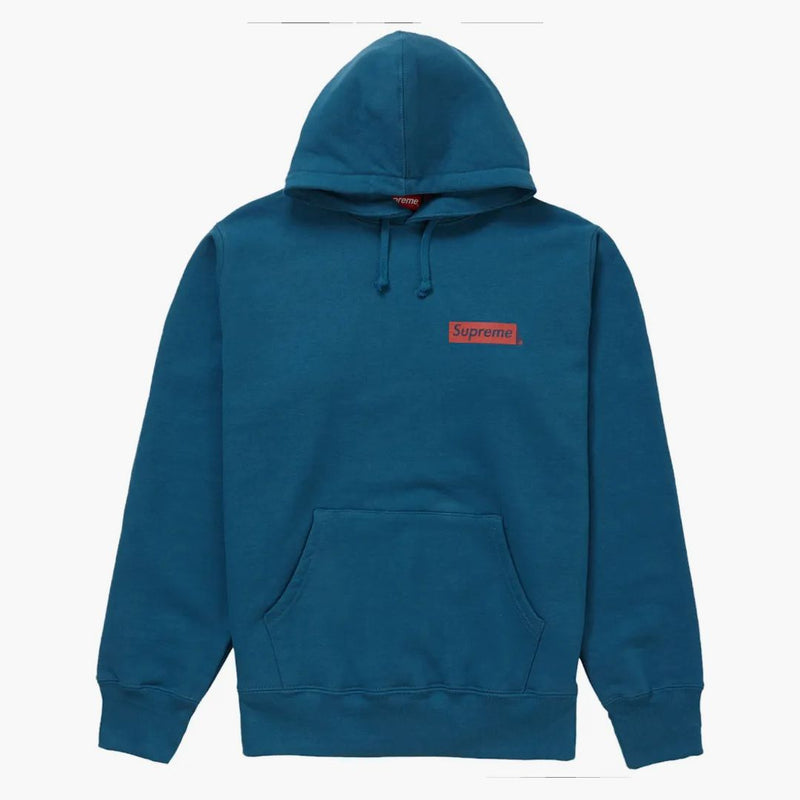 Supreme Stop Crying Hooded Sweatshirt Marine Blue