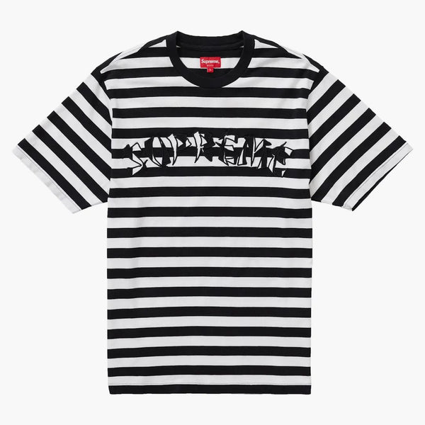 Nejvyšší pruhovaný aplikaci S/S Top Black
