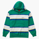 Supreme Stripe Hooded Sweatshirt Green