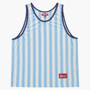Supreme Stripe Mesh Tank Top Blue
