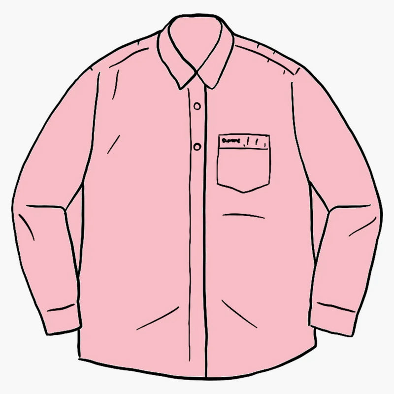 Supreme Stripe Oxford Shirt Red