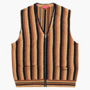 Supreme Stripe Sweater Vest Brown
