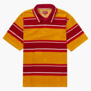 Supreme Stripe Velour Polo Gold