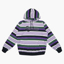 Supreme Striped Hooded Sweatshirt Purple