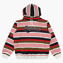 Supreme Striped Hooded Sweatshirt Red