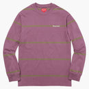 Supreme Striped L/S Top Dusty Purple
