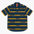 Supreme Striped Racing Work Shirt Navy