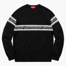 Supreme Striped Raglan Sweater Black