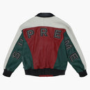 Supreme Studded Arc Logo Läderjacka röd