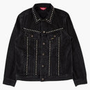 Supreme Studded Denim Trucker Jacket Black