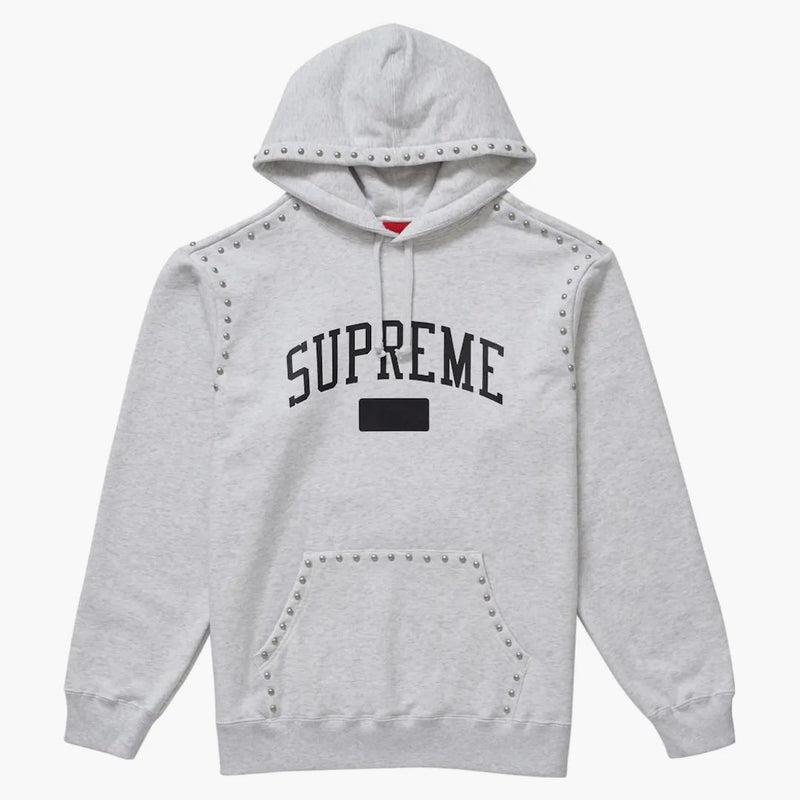 Supreme Studded Hooded Sweatshirt (FW18) Ash Gray