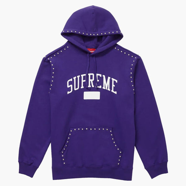 Supreme Studded Hooded Sweatshirt (FW18) Purple
