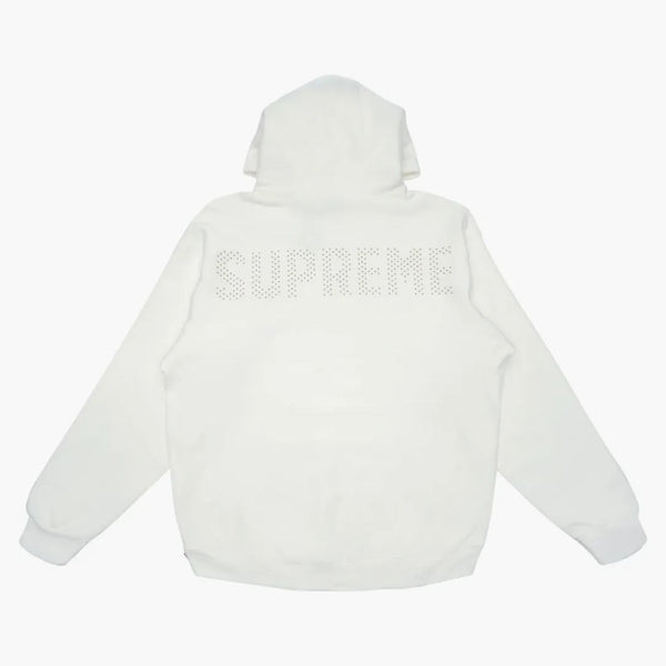 Supreme Studded Hooded Sweatshirt White