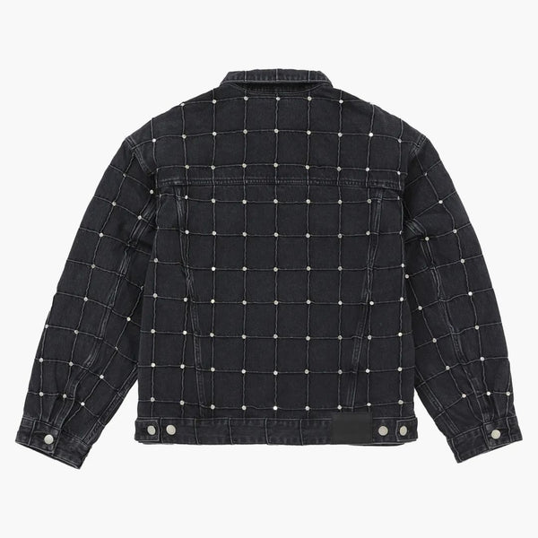 Supreme Studded Seam Denim Trucker Jacket Black