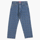 Supreme Studded Seam Loose Fit Jean Blue