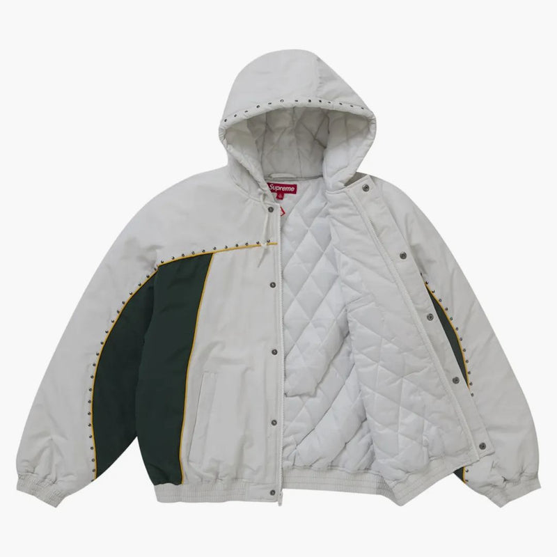 Chaqueta de estadio supreme blanca blanca