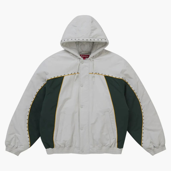 Chaqueta de estadio supreme blanca blanca