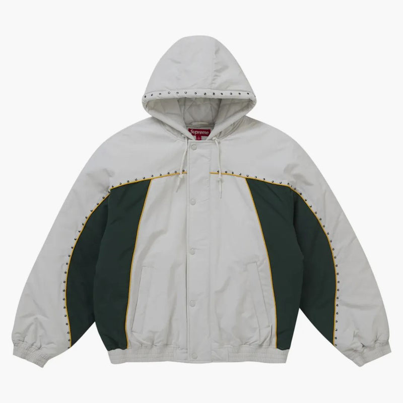 Chaqueta de estadio supreme blanca blanca