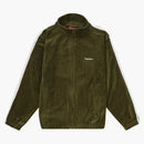 Supreme Studded Velour Track Jacket Olive