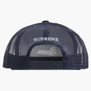 Supreme Studded Velvet Mesh Back 5 panel Navy de 5 paneles