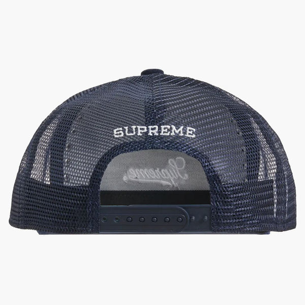 Supreme Studded Velvet Mesh Back 5-panel Navy