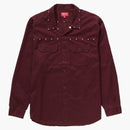 Supreme Studded Work Shirt Burgundy