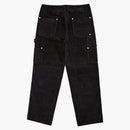 Supremo de gamuza Pintor de doble rodilla Pant Black