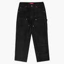 Supremo de gamuza Pintor de doble rodilla Pant Black