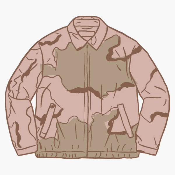 Supreme Suede Harrington Jacket Desert Camo