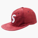 Supreme Suede S Logo 6 Panel Burgundy