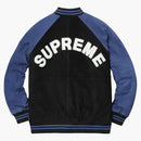 Supreme Suede Varsity Jacket Blue