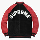 Supreme Suede Varsity Jacket Red