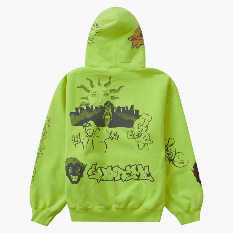 Supreme Sunrise Hooded Sweatshirt Acid Green
