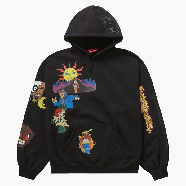 Supreme Sunrise Hooded Sweatshirt svart