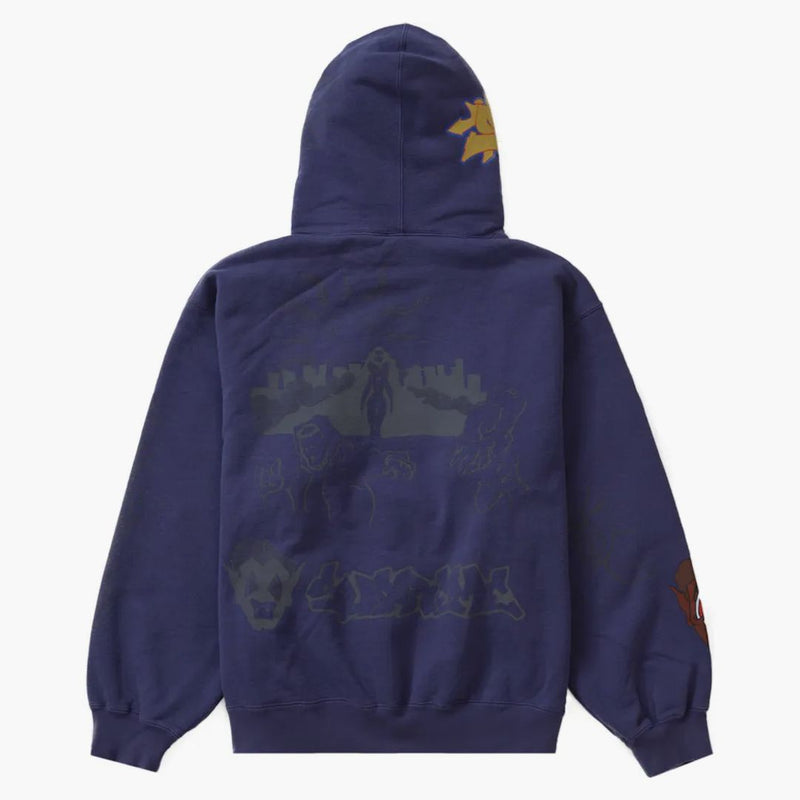 Supreme Sunrise Hooded Sweatshirt Washed Navy