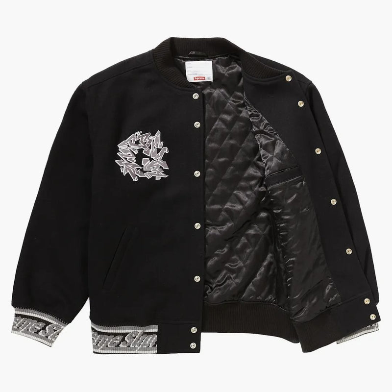 Supreme Support Unit versity Jacket svart