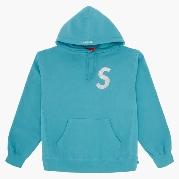 Najwyższe logo Swarovski S Bluza z kapturem lekka Aqua