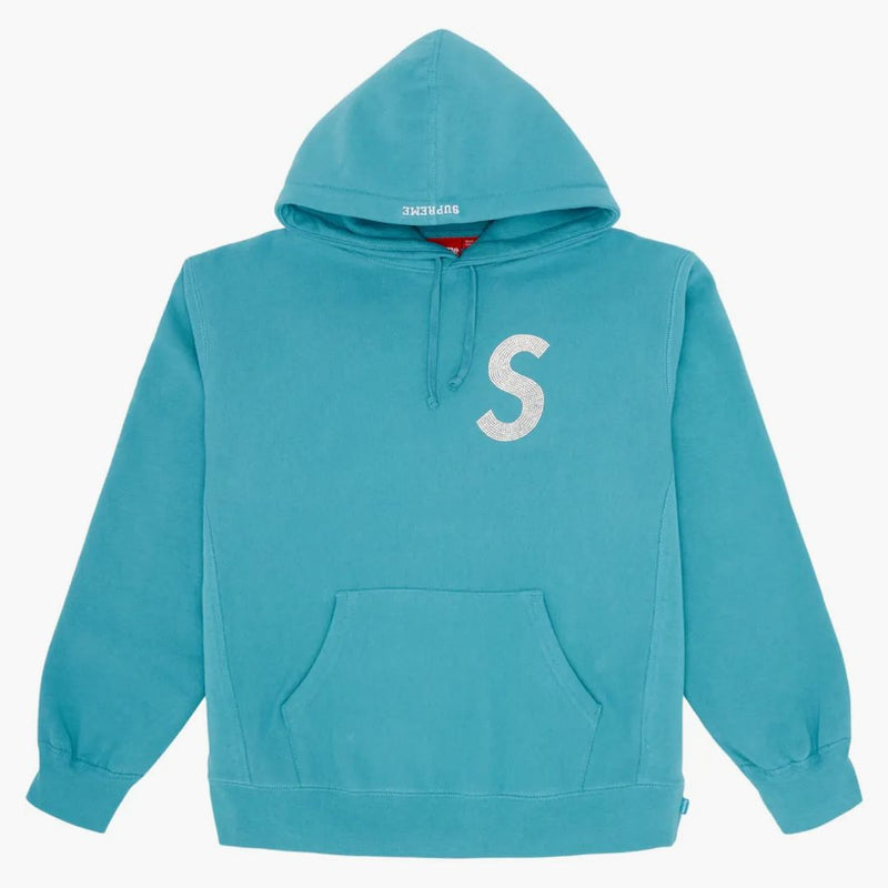 Najwyższe logo Swarovski S Bluza z kapturem lekka Aqua