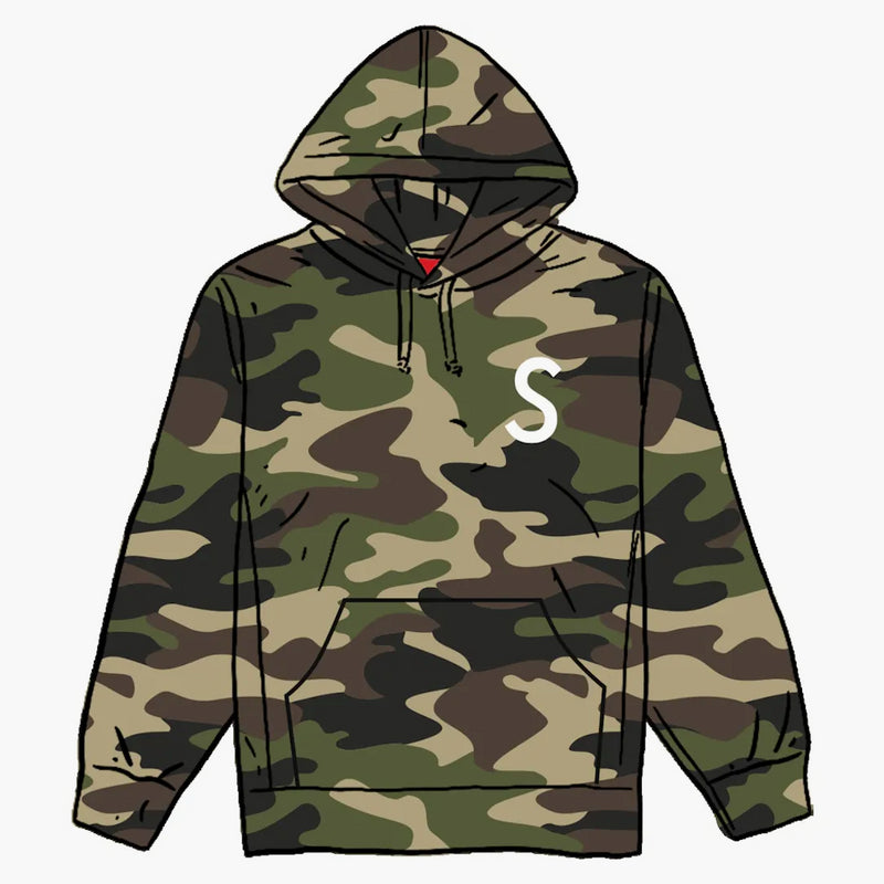 Nejvyšší Swarovski S Logo Mikina Mikina Woodland Camo