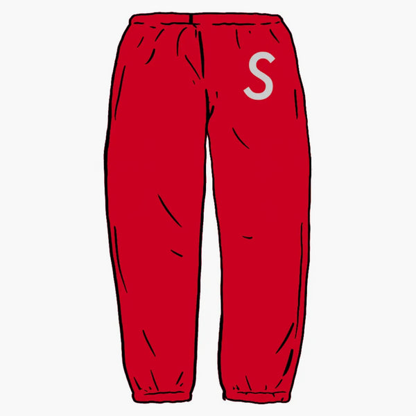 Supreme Swarovski S logo sweatpant red
