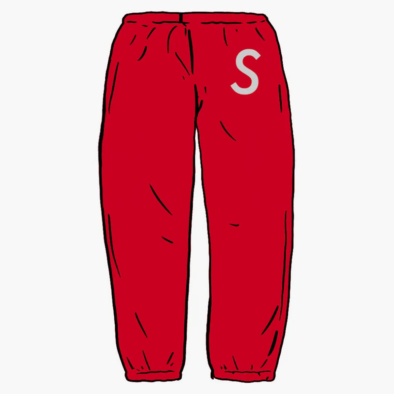Supreme Swarovski S logo sweatpant red