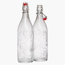 Supreme Swing Top 1.0l Bottle (Set of 2) Clear