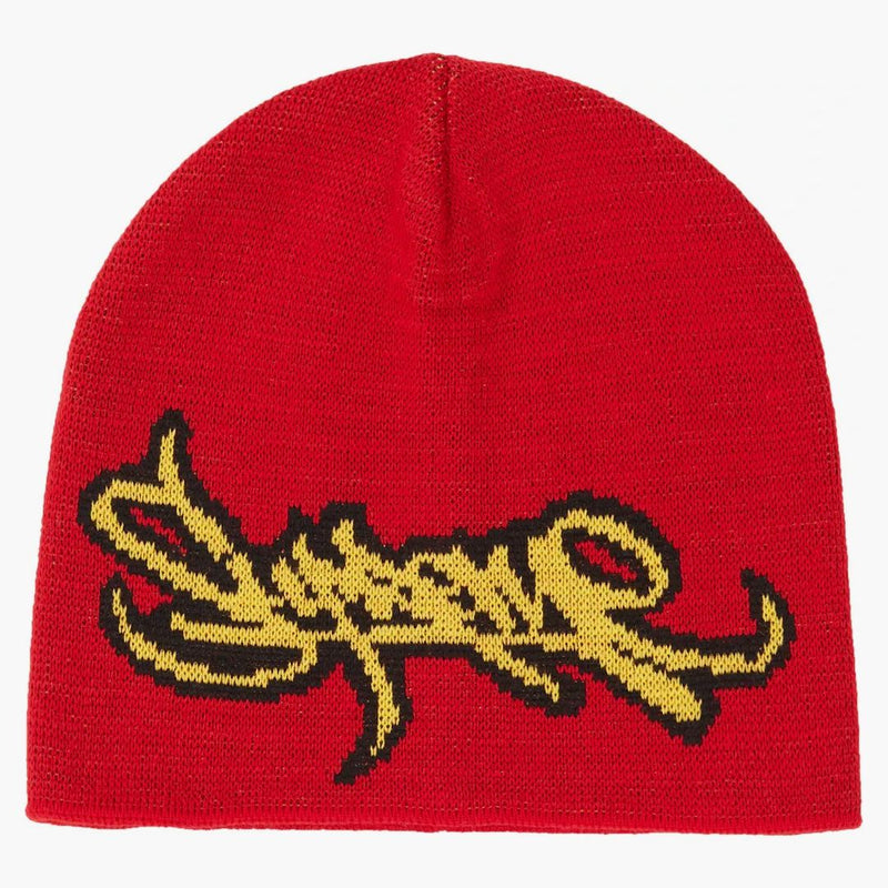 Logo Tag Supreme Beanie Red