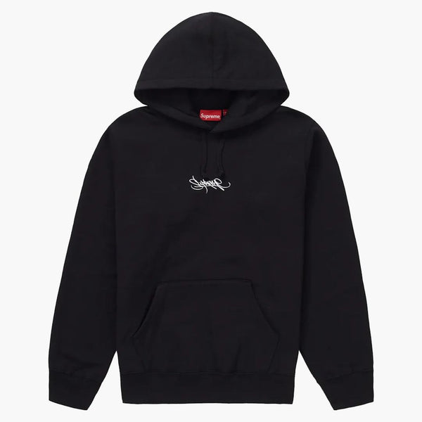Supreme Tag Logo Hooded Sweatshirt svart