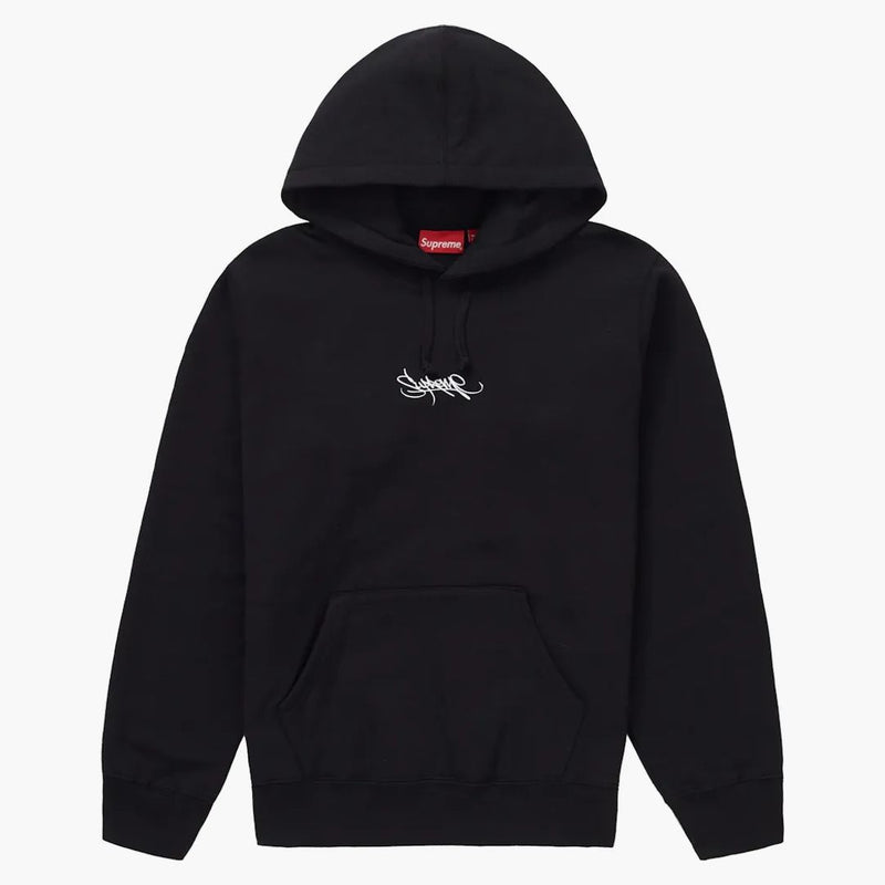 Supreme Tag Logo Hooded Sweatshirt svart