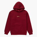 Supreme tag logo hooded sweatshirt cardinal