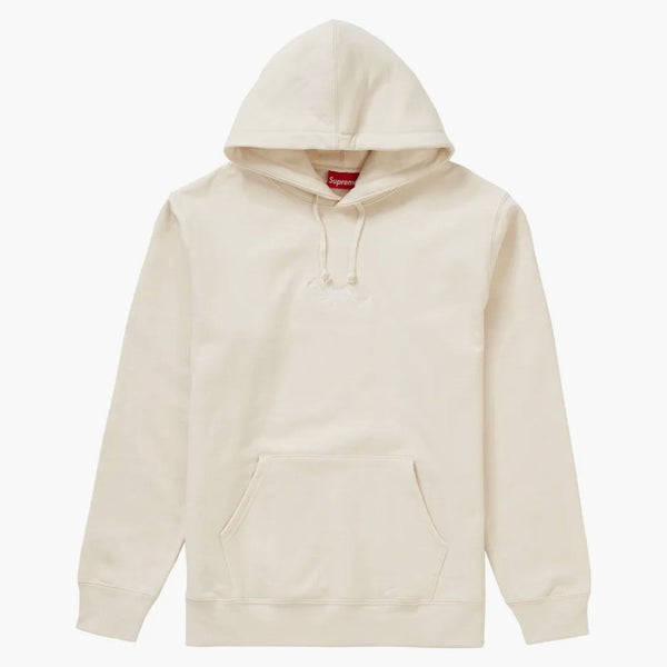 Supreme Tag Logo Hooded Sweatshirt Natural