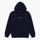 Supreme Tag Logo Hooded Sweatshirt Navy